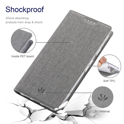 Pour la coque de téléphone magnétique en TPU + cuir PU série ViLi DMX pour Google Pixel 8 (gris)