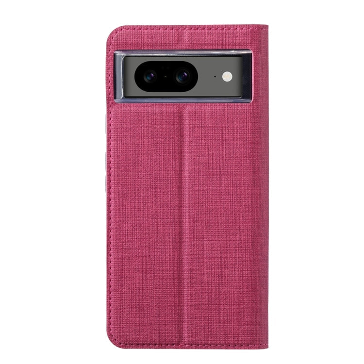For Google Pixel 8 ViLi DMX Series TPU + PU Leather Magnetic Phone Case(Rose Red)