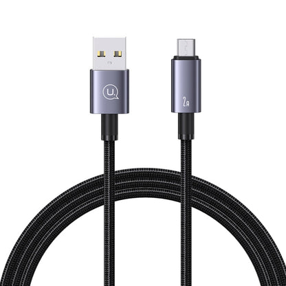 Câble de données de charge rapide USAMS US-SJ668 USB vers Micro USB 2A, longueur : 1,2 m (noir)