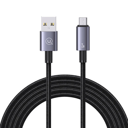 USAMS US-SJ670 USB To Micro USB 2A Fast Charge Data Cable, Length: 2m(Black)