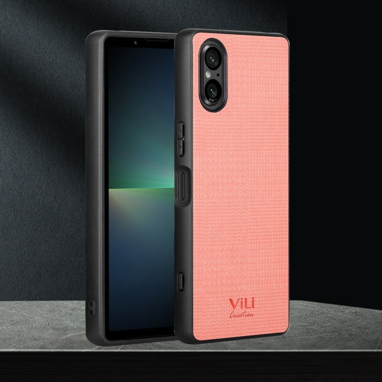 Pour coque de téléphone antichoc Sony Xperia 5 V ViLi TH Series (Rose)