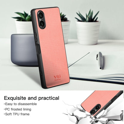 Pour coque de téléphone antichoc Sony Xperia 5 V ViLi TH Series (Rose)