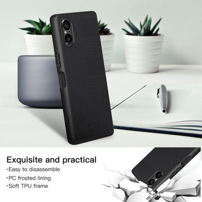 For Sony Xperia 5 V ViLi TH Series Shockproof Phone Case(Black)