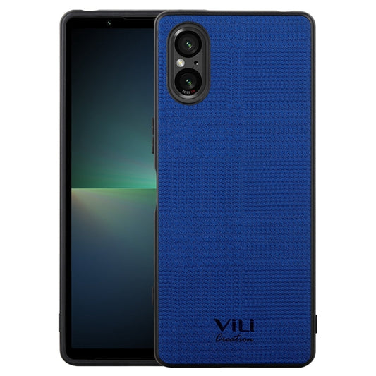 For Sony Xperia 5 V ViLi TH Series Shockproof Phone Case(Dark Blue)