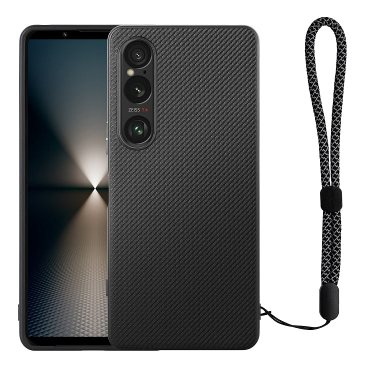 For Sony Xperia 1 VI ViLi TC Series Kevlar Carbon Fiber Texture Phone Case(Black)