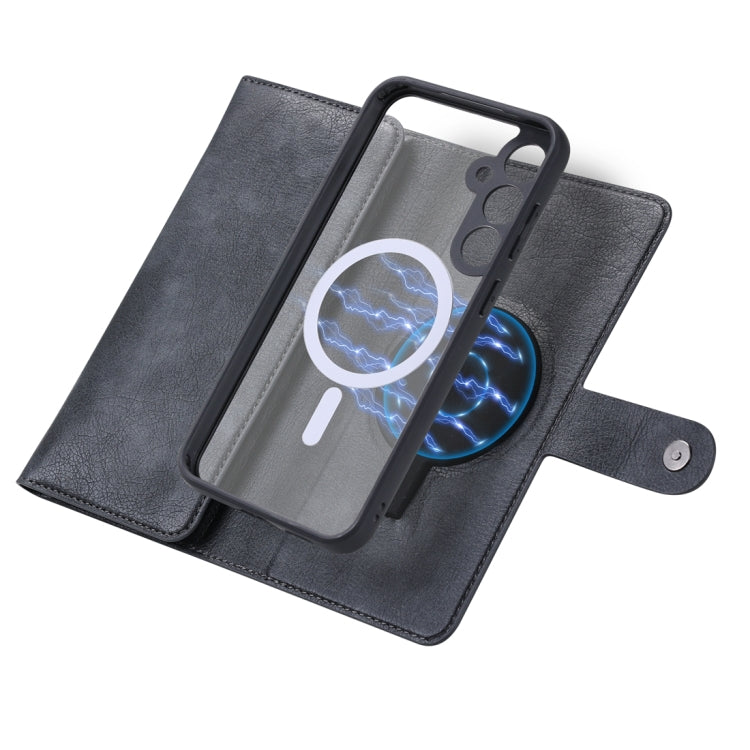 Pour Samsung Galaxy S23 FE 5G Étui en Cuir Magnétique MagSafe ViLi GV Series avec Fermeture Éclair (Noir)