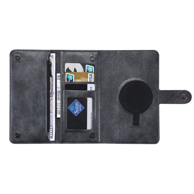 For iPhone 15 Pro ViLi GV Series MagSafe Magnetic Zipper Leather Phone Case(Black)