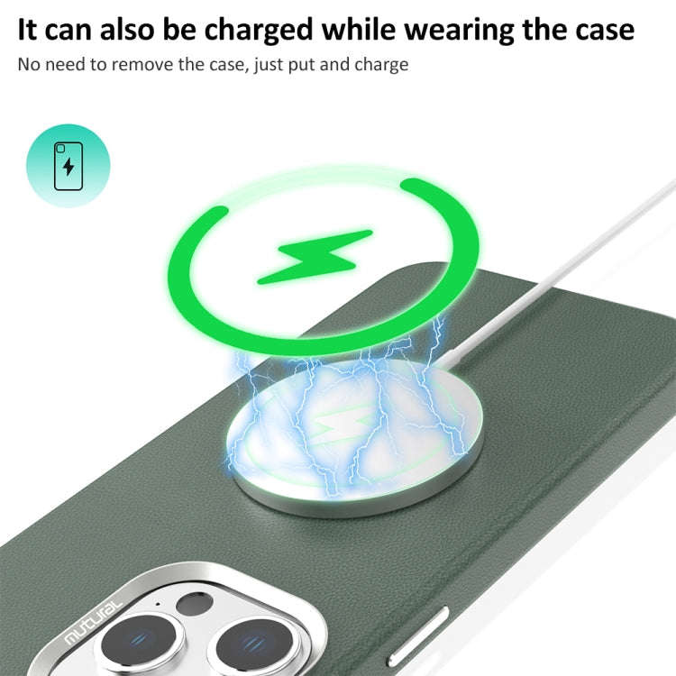 For iPhone 15 Pro Mutural Mingdian Series MagSafe Magnetic Phone Case(Blue)