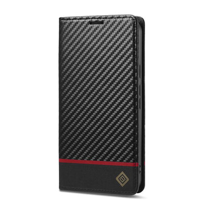 For Google Pixel 10 / 10 Pro LC.IMEEKE Carbon Fiber Leather Phone Case(Horizontal Black)