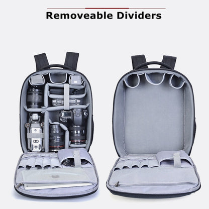 CADeN W9 Travel Lens Pouch Bag Drone Camera Backpack Bag(Black)