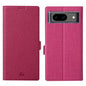 Pour Étui de Téléphone en Cuir à Rabat Magnétique Antichoc Série ViLi K pour Google Pixel 8 (Rose Rouge)