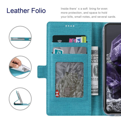 For Google Pixel 8 ViLi K Series Shockproof Magnetic Flip Leather Phone Case(Blue)