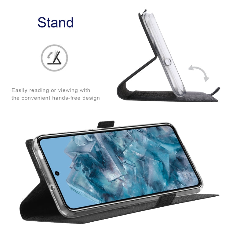For Google Pixel 8 Pro ViLi K Series Shockproof Magnetic Flip Leather Phone Case(Black)