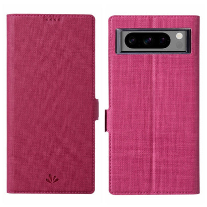 For Google Pixel 8 Pro ViLi K Series Shockproof Magnetic Flip Leather Phone Case(Rose Red)