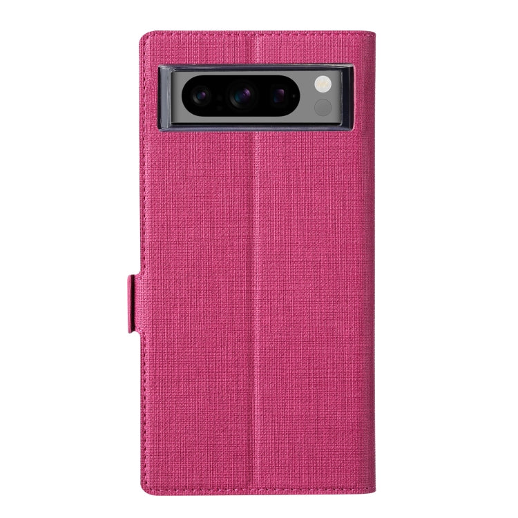For Google Pixel 8 Pro ViLi K Series Shockproof Magnetic Flip Leather Phone Case(Rose Red)