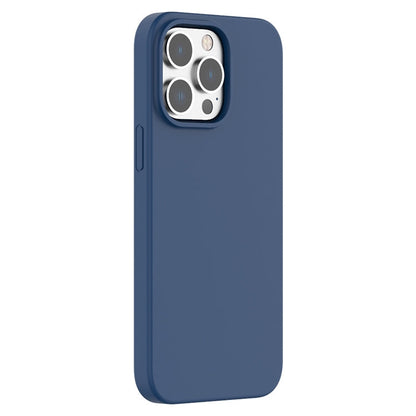 For iPhone 15 Pro Mutural Yuemu Series Liquid Silicone Phone Case(Dark Blue)