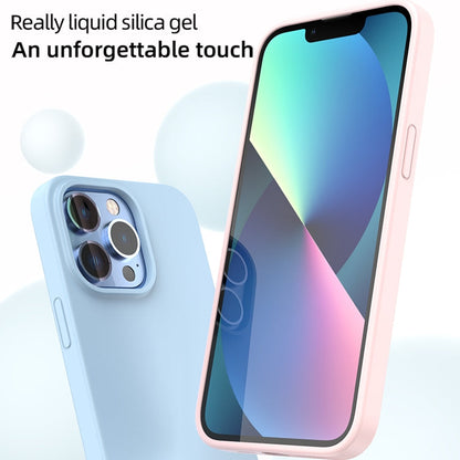 For iPhone 15 Pro Mutural Yuemu Series Liquid Silicone Phone Case(Light Blue)