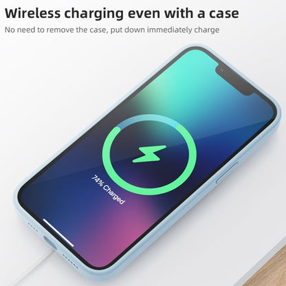 For iPhone 15 Pro Max Mutural Yuemu Series Liquid Silicone Phone Case(Dark Blue)