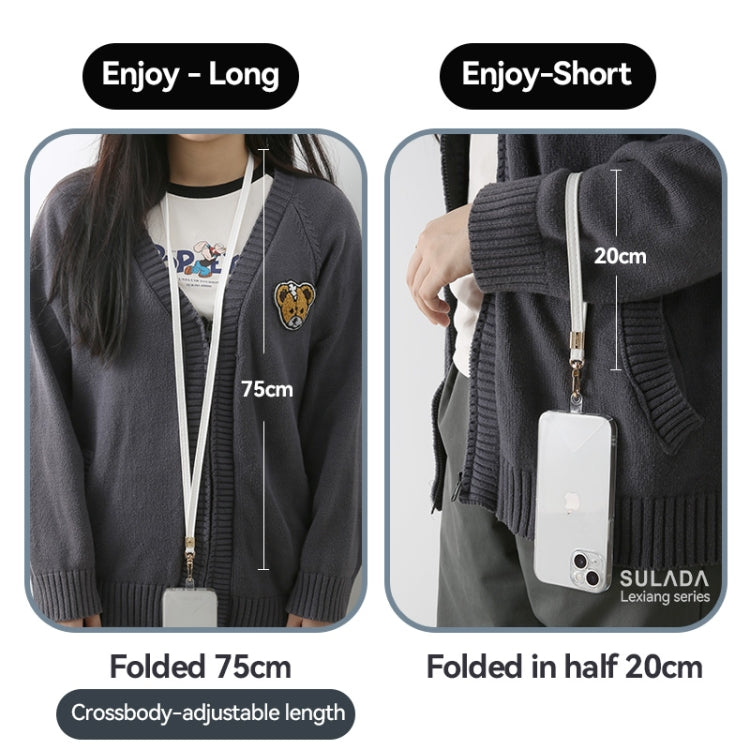 SULADA Multifunctional Universal Mobile Phone Lanyard, Style:Short Style(Yellow)