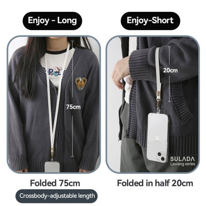 SULADA Multifunctional Universal Mobile Phone Lanyard, Style:Long Style(Sky Blue)