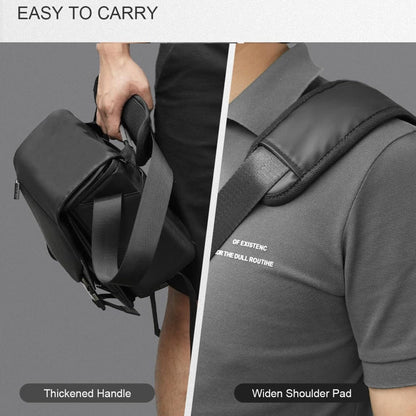 Cwatcun D85 Camera Bag Side Quick Access Camera Messenger Case Waterproof Bag, Size:30 x 15 x 24cm Small(Black)