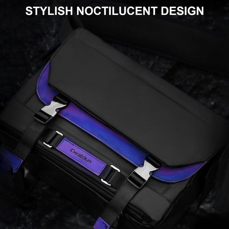 Cwatcun D85 Camera Bag Side Quick Access Camera Messenger Case Waterproof Bag, Size:30 x 15 x 24cm Small(Black)