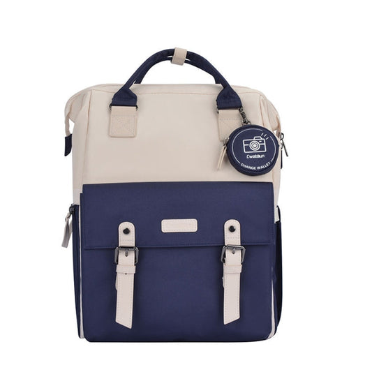 Cwatcun D87 Sac à dos de photographie grande capacité avec correspondance des couleurs, taille : 40,5 x 35 x 20 cm, grand (bleu)