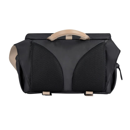 Cwatcun D90 Contrast Color Single Shoulder Camera Bag Outdoor Camera Bag Professional Crossbody Handbag, Size:27 x 17 x 18.5cm Medium(Black)