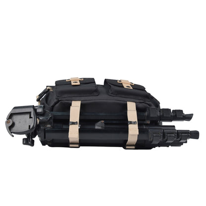 Cwatcun D90 Contrast Color Single Shoulder Camera Bag Outdoor Camera Bag Professional Crossbody Handbag, Size:30.5 x 19 x 20cm Large(Black)