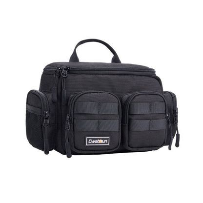 Cwatcun D96 Waist Camera Bag Sling Shoulder Camera Bag, Size:29.5 x 17.5 x 18cm(Black)