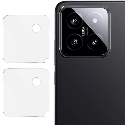 Pour Xiaomi 14 5G 2 PCS/Set Film de protection d'objectif de caméra arrière en verre HD IMAK
