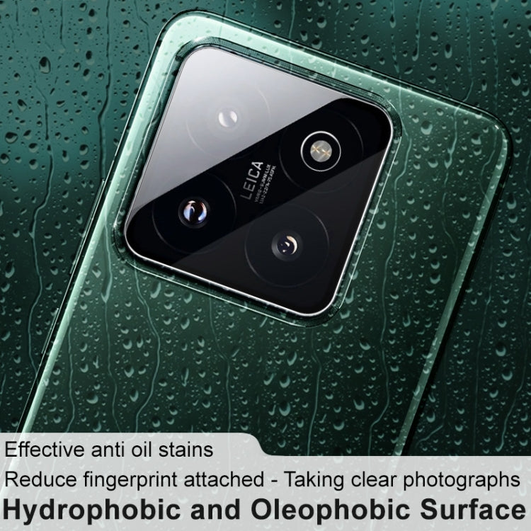 Pour Xiaomi 14 5G 2 PCS/Set Film de protection d'objectif de caméra arrière en verre HD IMAK