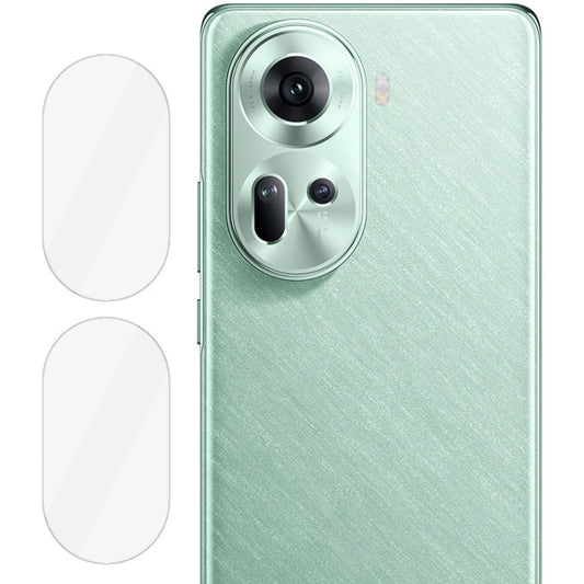 For OPPO Reno11 5G Global 2 PCS/Set IMAK HD Glass Rear Camera Lens Film