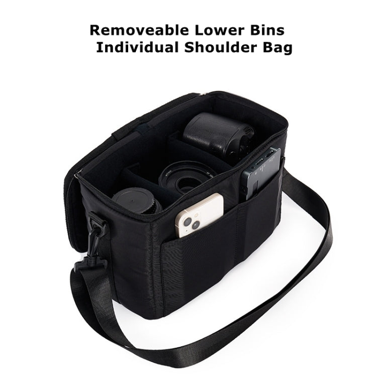 Cwatcun D111 Large Capacity Outdoor Professional Photography Backpack Shoulders Laptop Camera Bag, Size:56 x 33 x 18cm(Black)