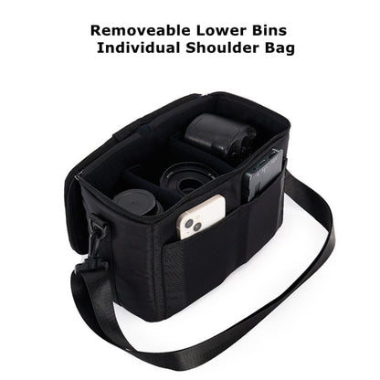 Cwatcun D111 Large Capacity Outdoor Professional Photography Backpack Shoulders Laptop Camera Bag, Size:56 x 33 x 18cm(Black)