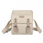 Cwatcun N1 Retro Sac Photo Appareil Photo Numérique Multifonctionnel en Toile Imperméable, Taille : 18 x 12,5 x 21cm Beige