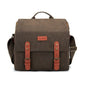 Cwatcun N1 Retro Multifunctional Canvas Waterproof Digital Camera Photography Bag, Size:29 x 14.5 x 22cm Coffee