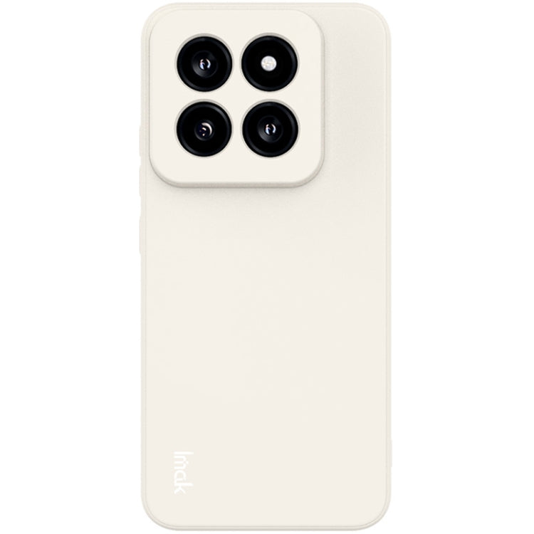 Pour Xiaomi 14 Pro 5G Étui de téléphone en TPU à bord droit série imak UC-4 (Blanc)
