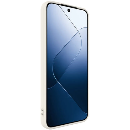 Pour Xiaomi 14 Pro 5G Étui de téléphone en TPU à bord droit série imak UC-4 (Blanc)
