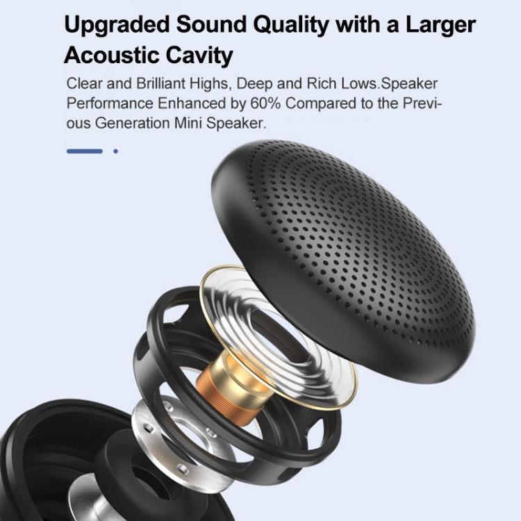 EWA A117 Mini Support Téléphone Magnétique Portable Haut-parleur Bluetooth en Métal (Argent)