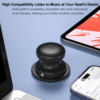 EWA A117 Mini Support Téléphone Magnétique Portable Haut-parleur Bluetooth en Métal (Argent)