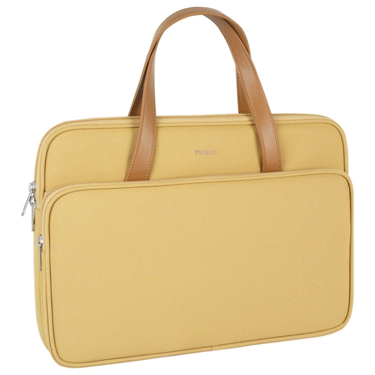 Yesido WB36 Sac pour ordinateur portable 16 pouces en tissu Oxford imperméable (jaune)