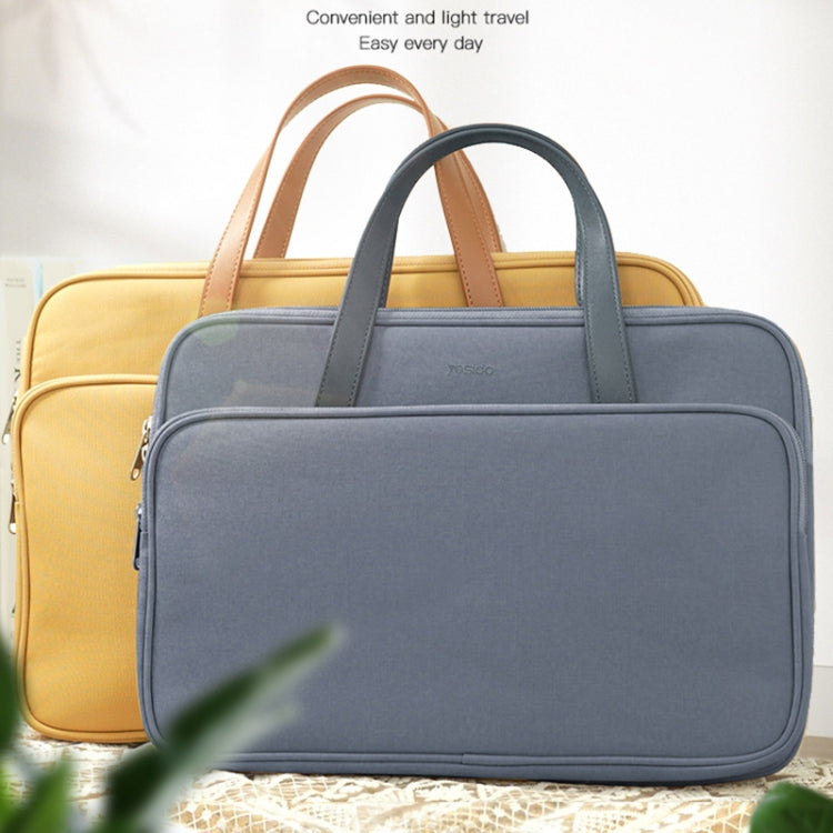 Yesido WB36 Sac pour ordinateur portable 16 pouces en tissu Oxford imperméable (jaune)