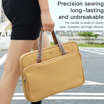 Yesido WB36 Sac pour ordinateur portable 16 pouces en tissu Oxford imperméable (jaune)