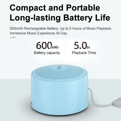 EWA A124 Portable Mini TWS Bluetooth Speaker Outdoor IPX5 Waterproof Subwoofer(Blue)
