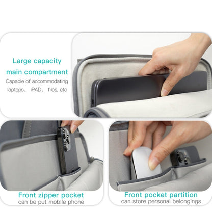 Yesido WB35 Sacoche pour ordinateur portable 14 pouces en tissu Oxford imperméable (Bleu)