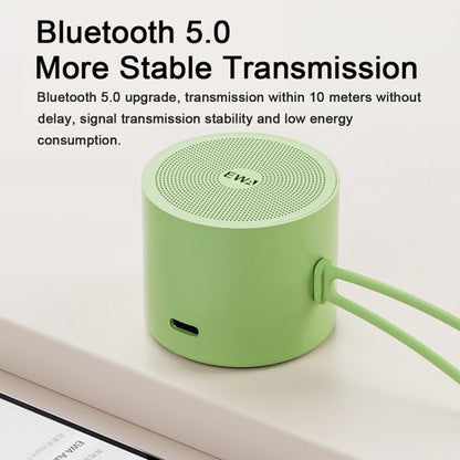 EWA A127 Outdoor IPX5 Waterproof Portable Mini TWS Wireless Bluetooth Speaker(Green)