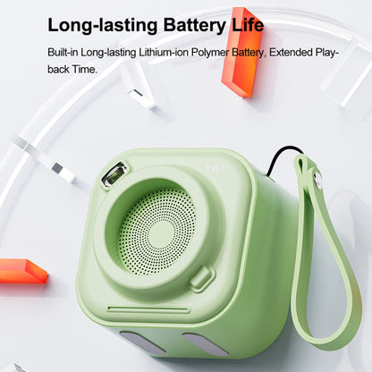 EWA A132 Mini Enceinte Stéréo Portable sans Fil Bluetooth (Vert)