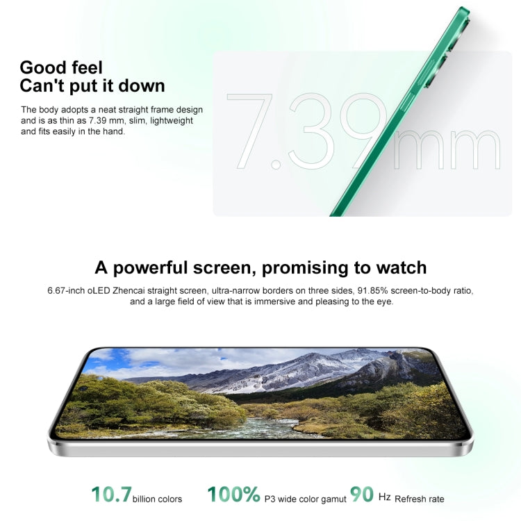 HUAWEI nova 11 SE, 256GB, Screen Fingerprint Identification, 6.67 inch HarmonyOS 4.0 Qualcomm Snapdragon 680 Octa Core, Network: 4G, NFC, OTG, Not Support Google Play(Green)
