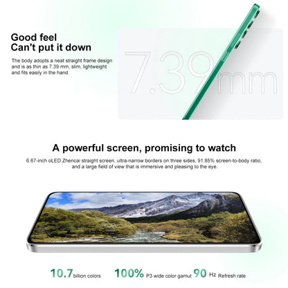 HUAWEI nova 11 SE, 256GB, Screen Fingerprint Identification, 6.67 inch HarmonyOS 4.0 Qualcomm Snapdragon 680 Octa Core, Network: 4G, NFC, OTG, Not Support Google Play(Green)